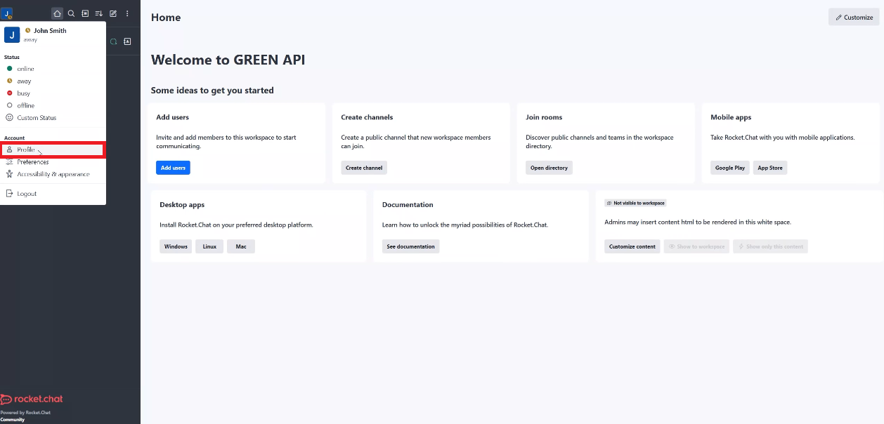 Rocket.Chat install 4