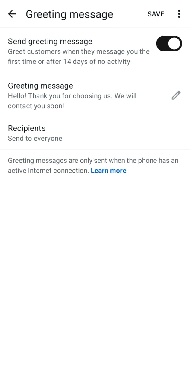 message